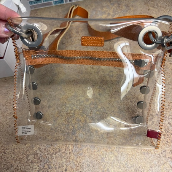 Hammitt Tony Small Candlelight Orange Clear purse - Picture 4 of 6